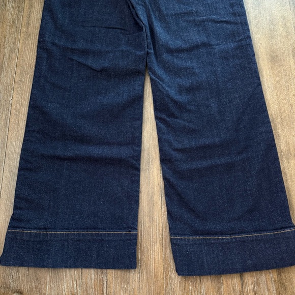 Dear John Jeans Straight Leg sz high Rise dark blue cropped - Picture 5 of 6